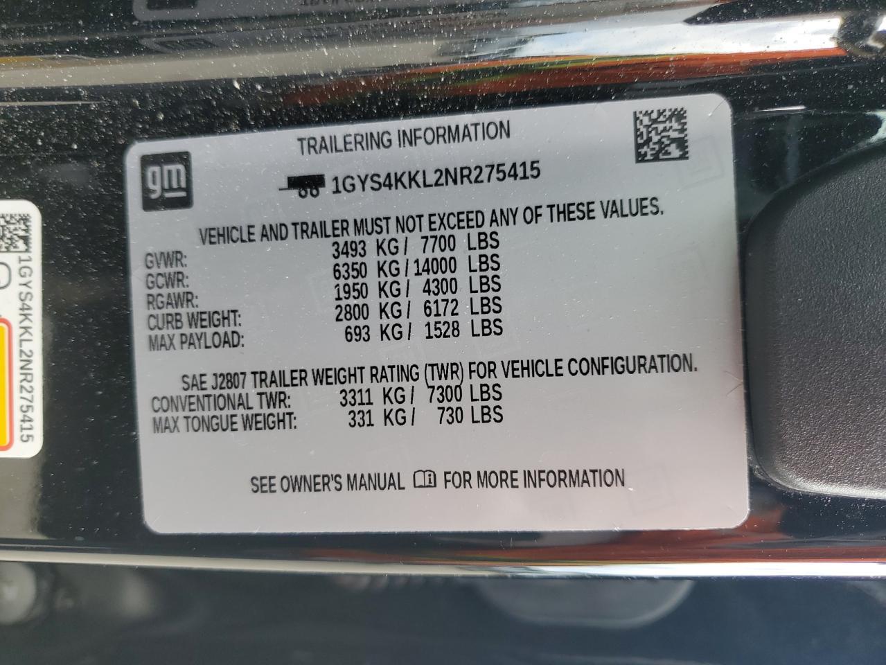 2022 CADILLAC ESCALADE