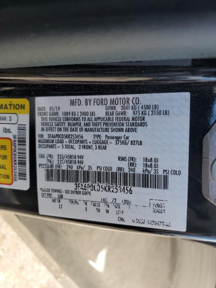 2019 FORD FUSION