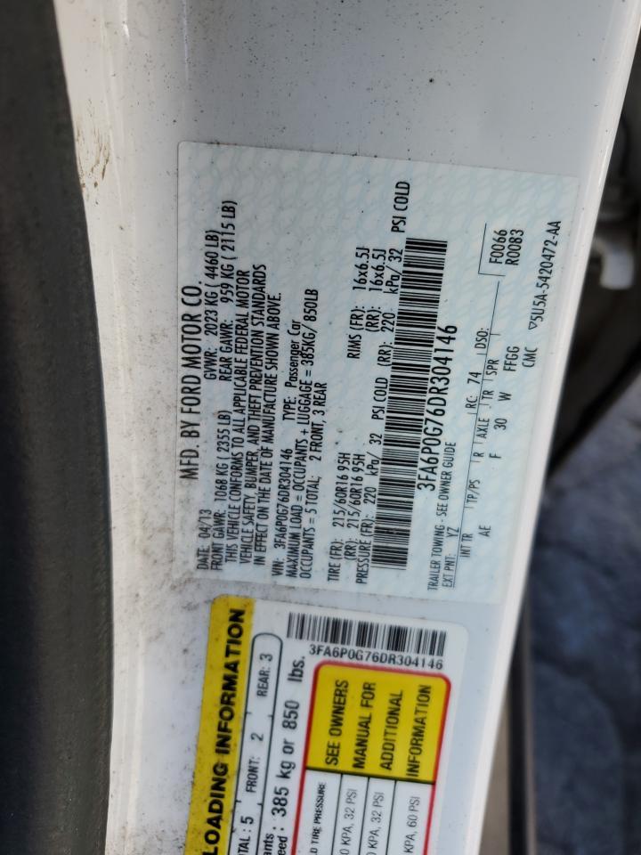 2013 FORD FUSION