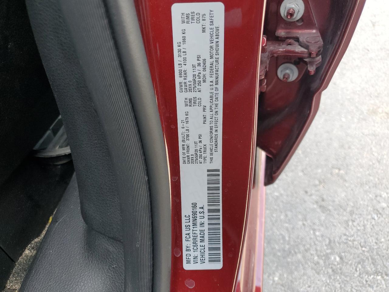 2021 RAM 1500