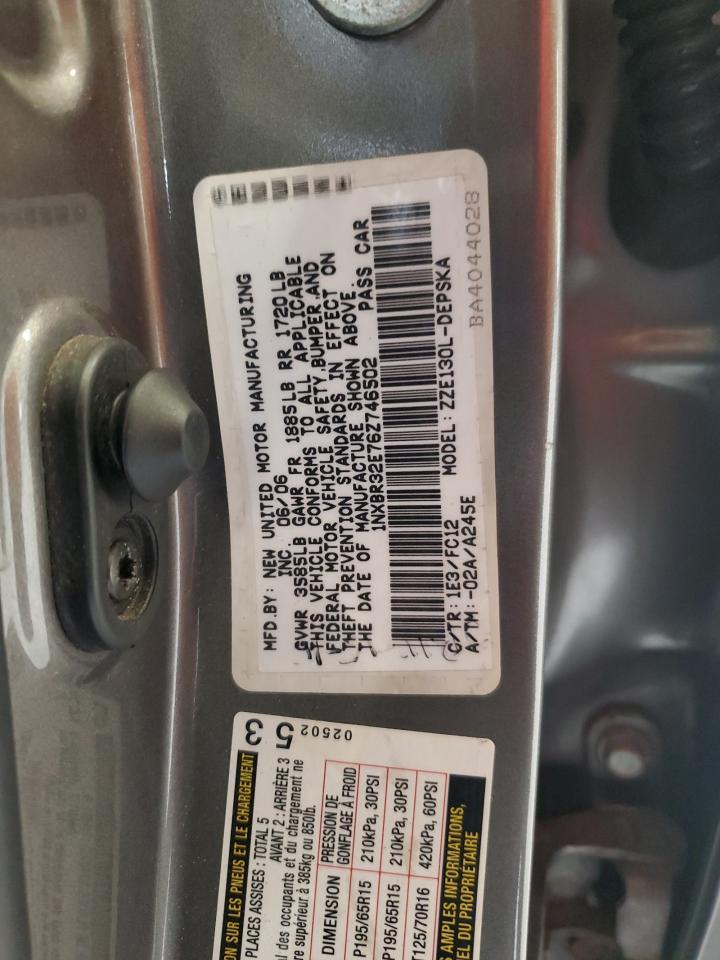 2006 TOYOTA COROLLA