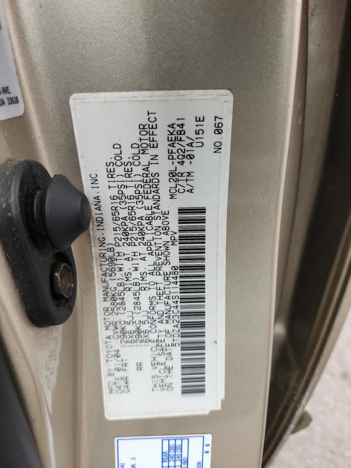 2004 TOYOTA SIENNA