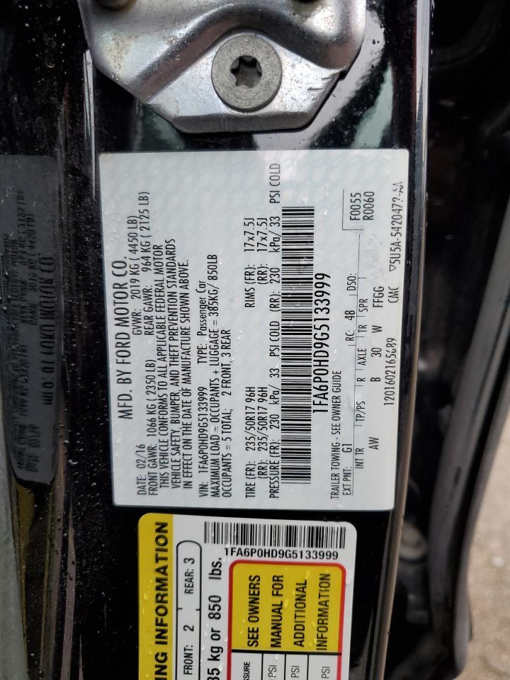 2016 FORD FUSION