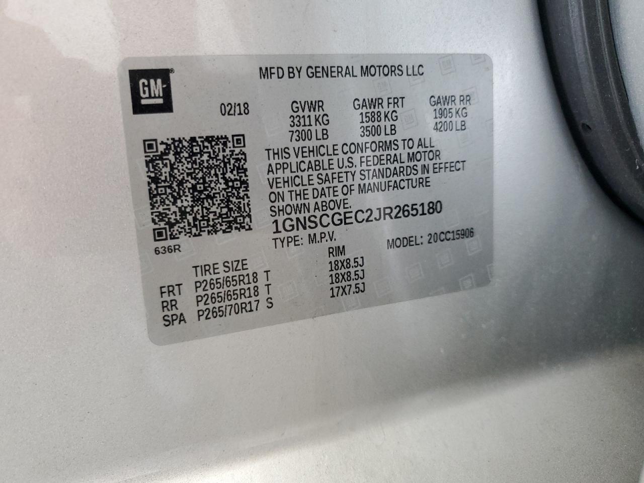 2018 CHEVROLET Suburban
