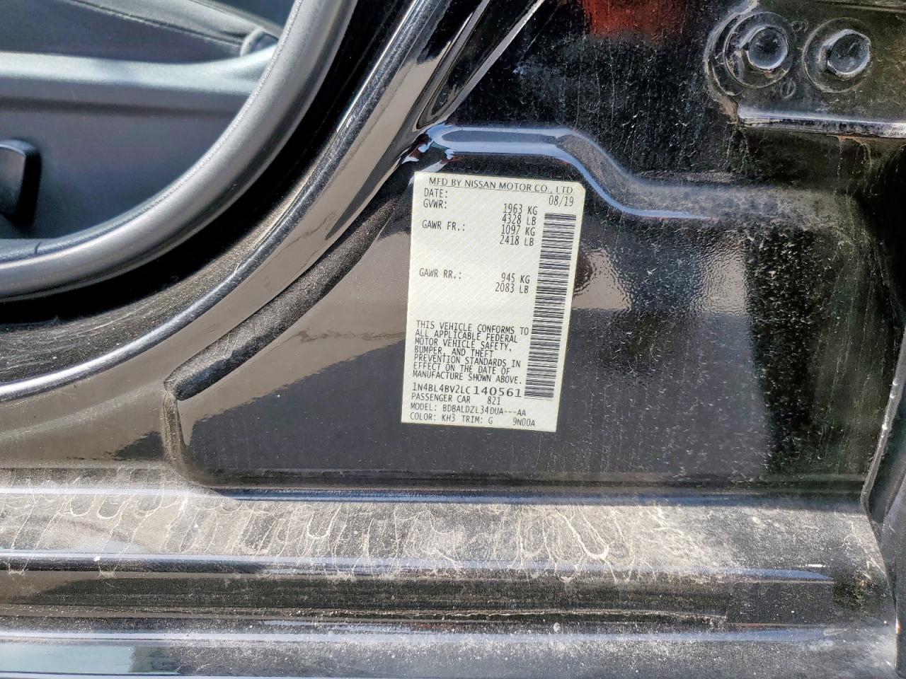 2020 NISSAN ALTIMA