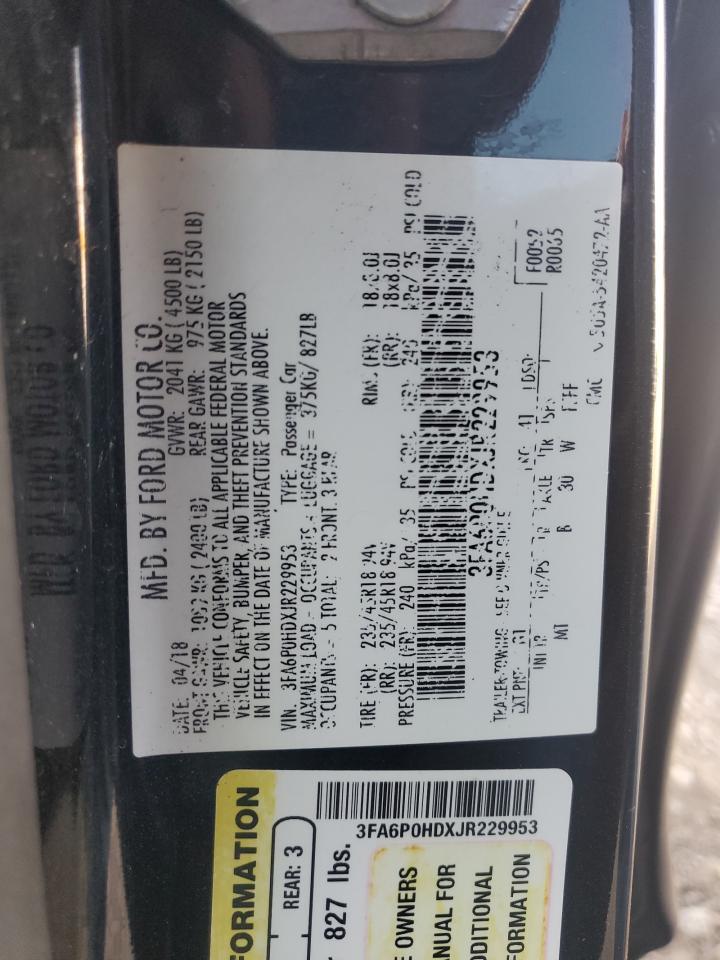 2018 FORD FUSION