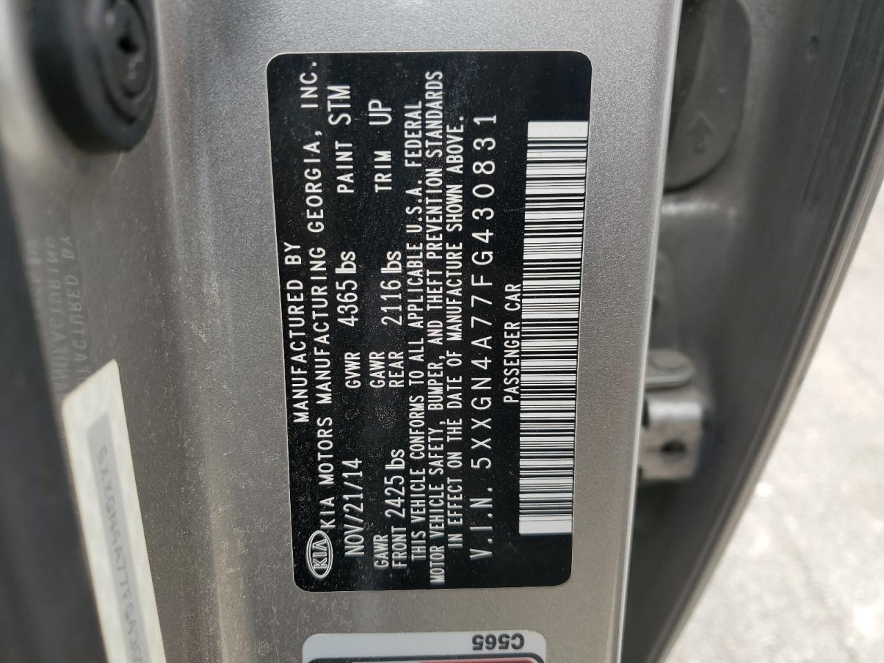 2015 KIA OPTIMA