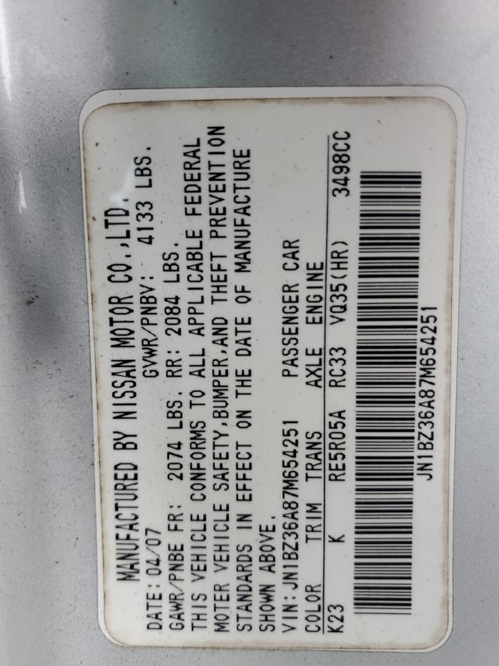 2007 NISSAN Z