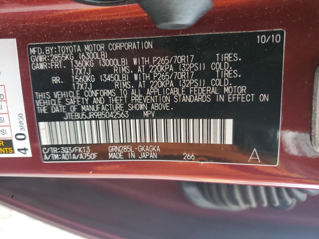 2011 TOYOTA 4Runner