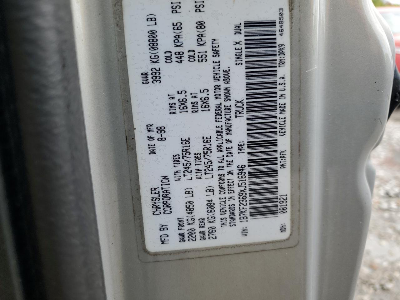 1999 DODGE Ram 2500