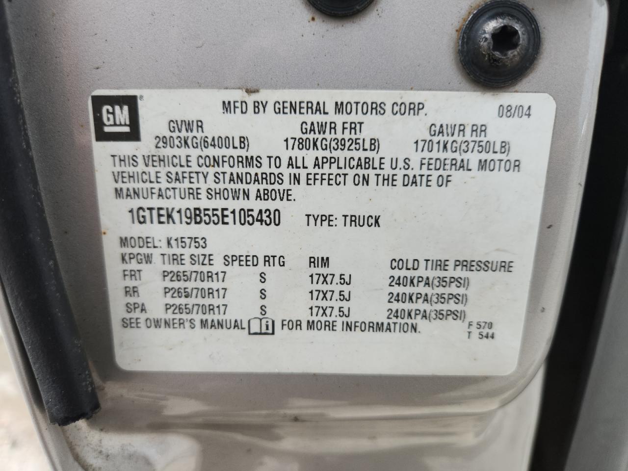 2005 GMC Sierra
