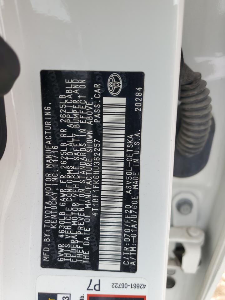 2017 TOYOTA CAMRY