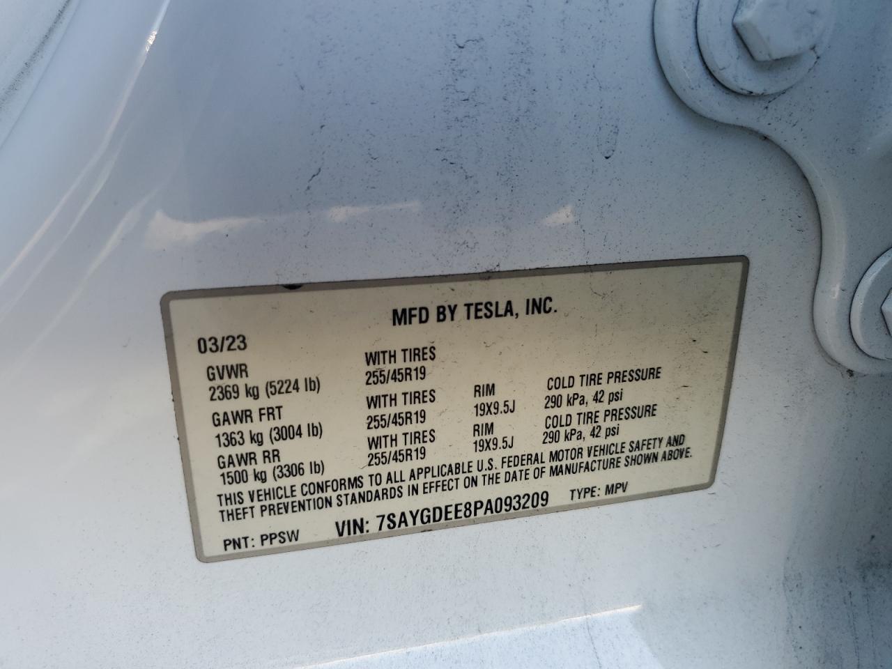 2023 TESLA MODEL Y