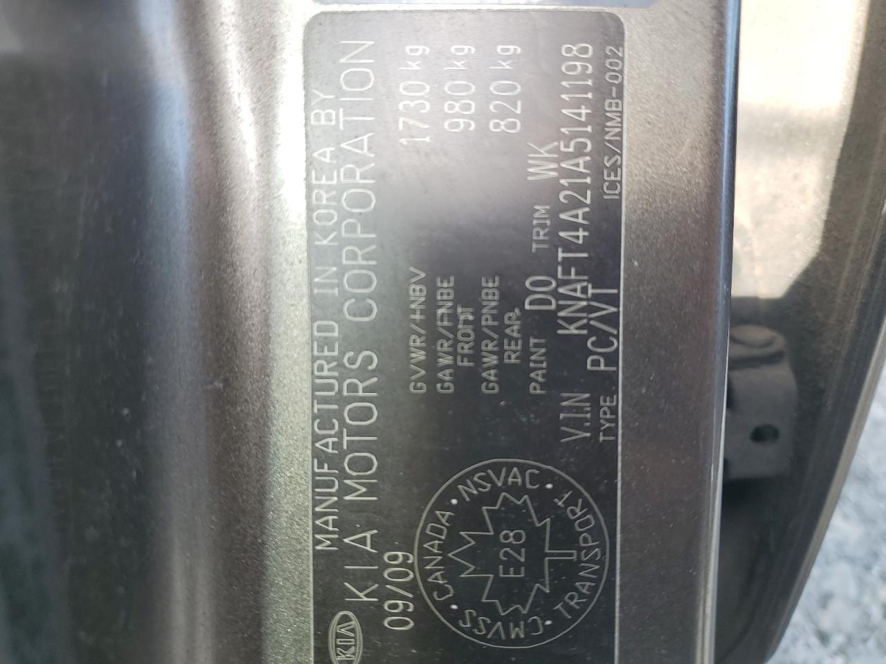 2010 KIA FORTE