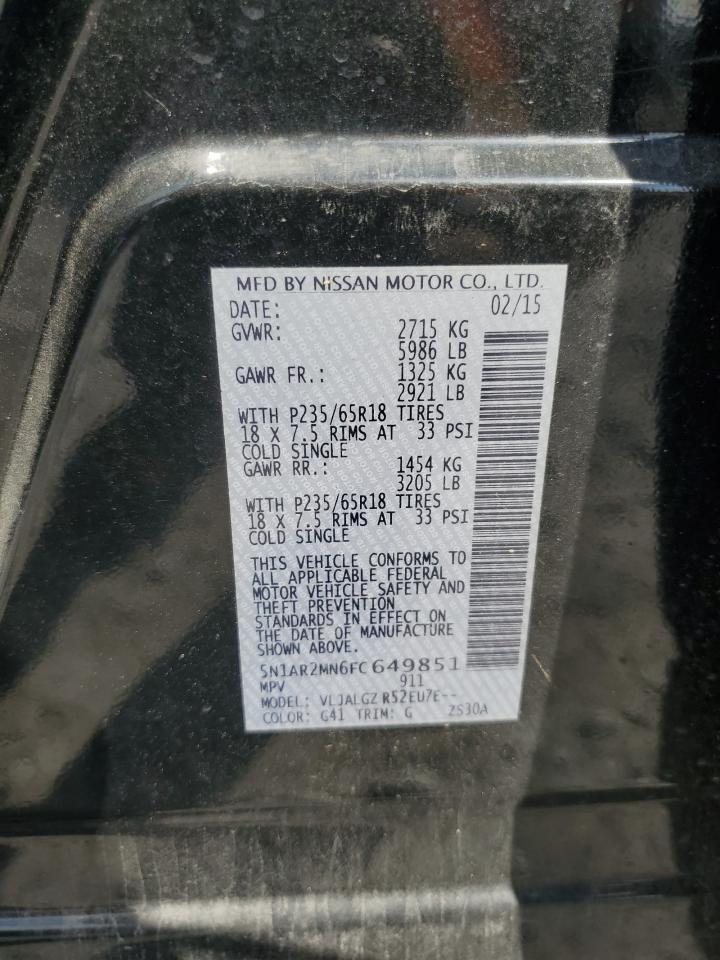 2015 NISSAN PATHFINDER