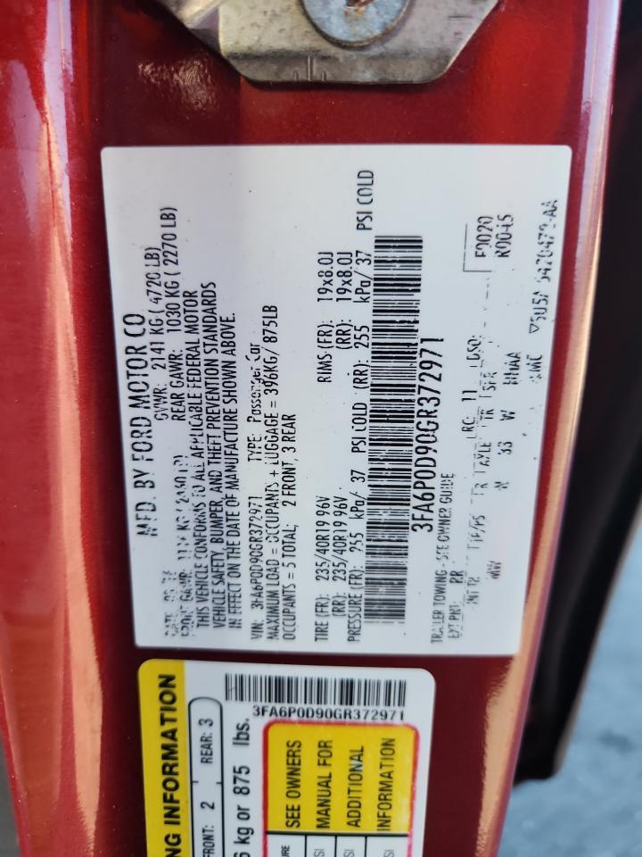 2016 FORD FUSION