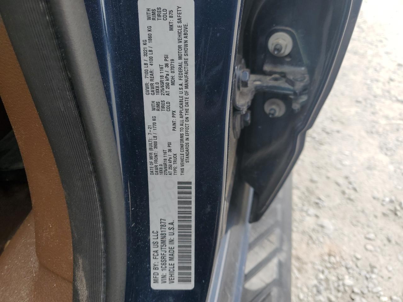 2021 RAM 1500
