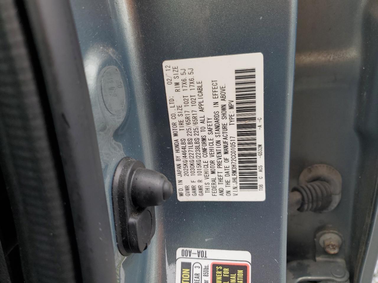 2012 HONDA CR-V