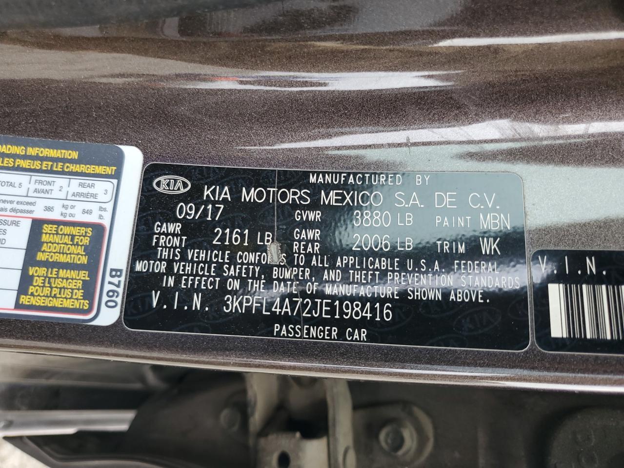 2018 KIA FORTE