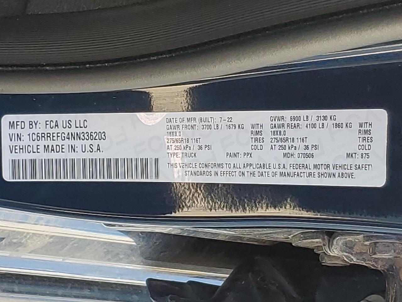 2022 RAM 1500