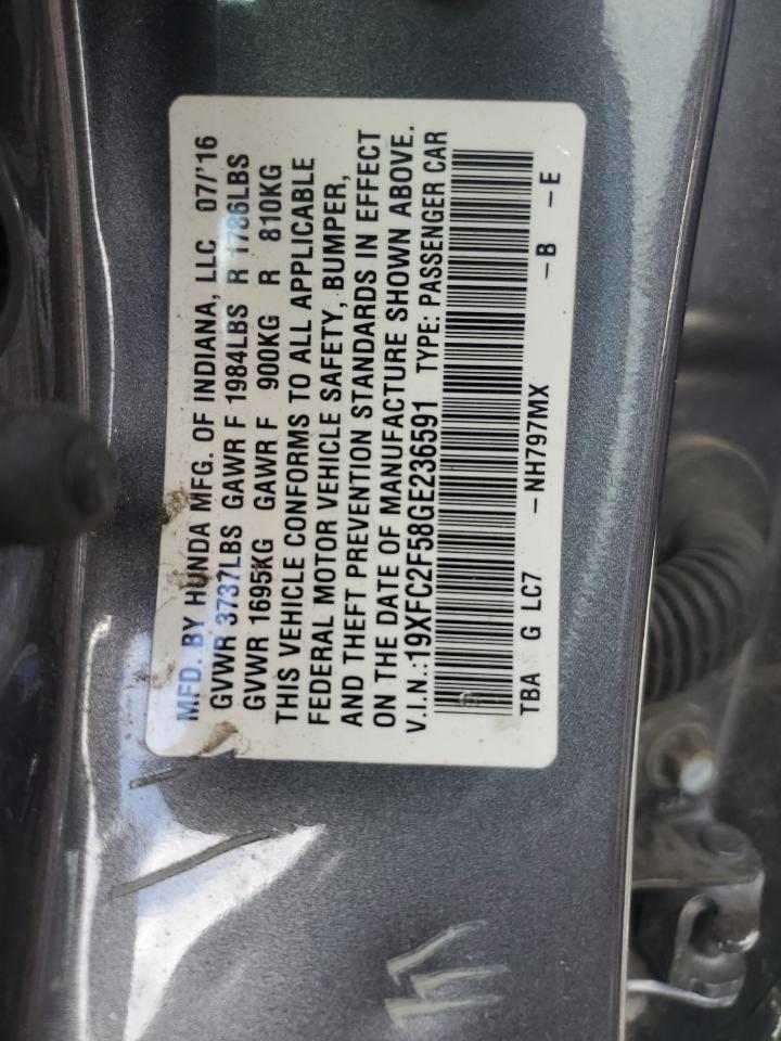 2016 HONDA CIVIC