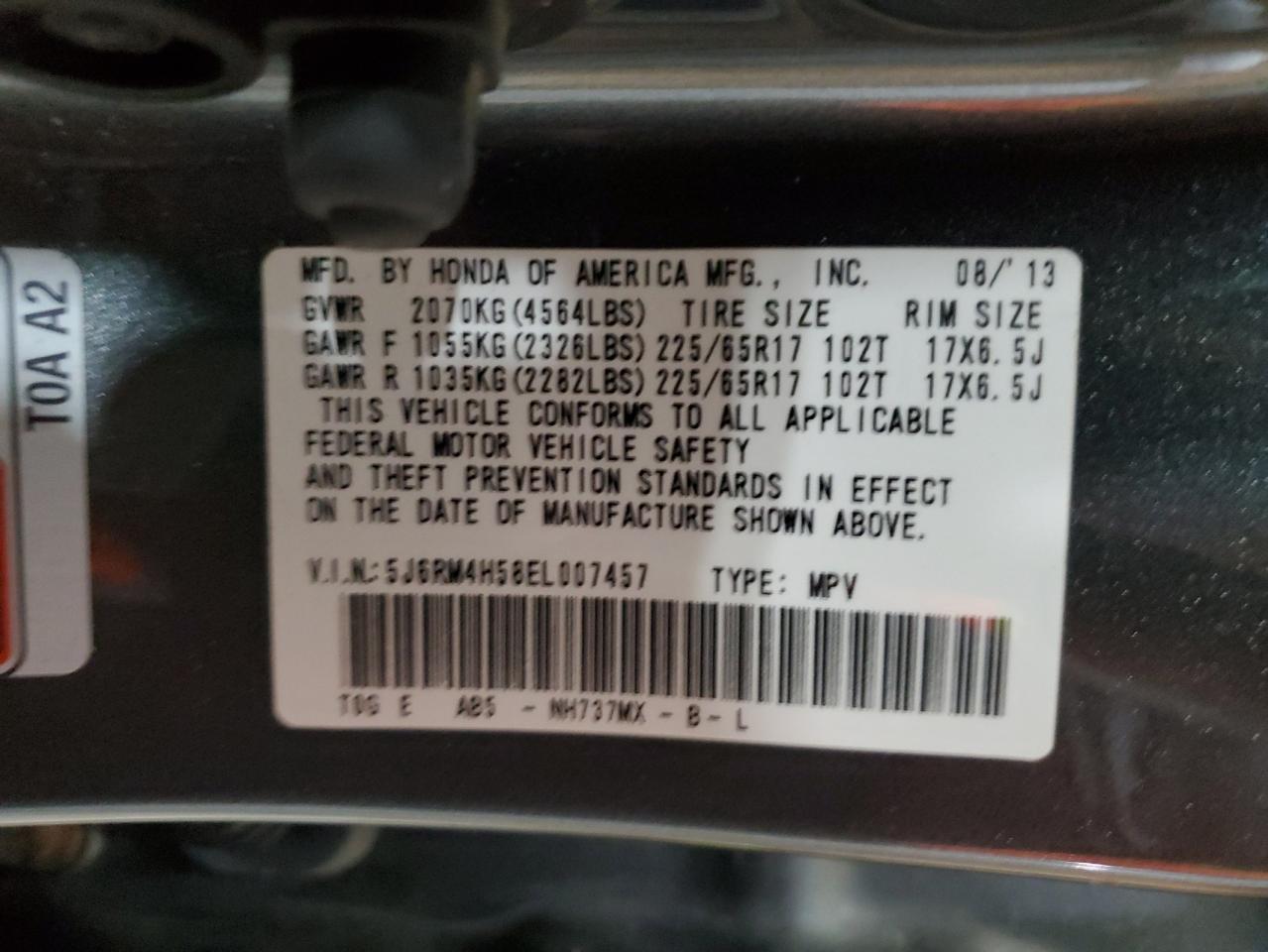 2014 HONDA CR-V