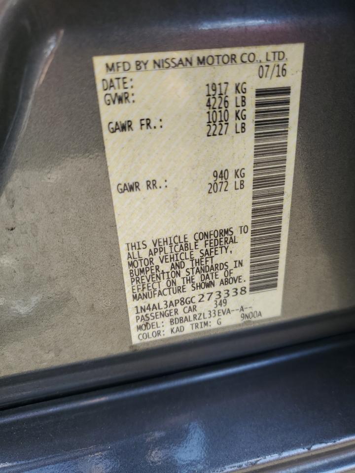 2016 NISSAN ALTIMA