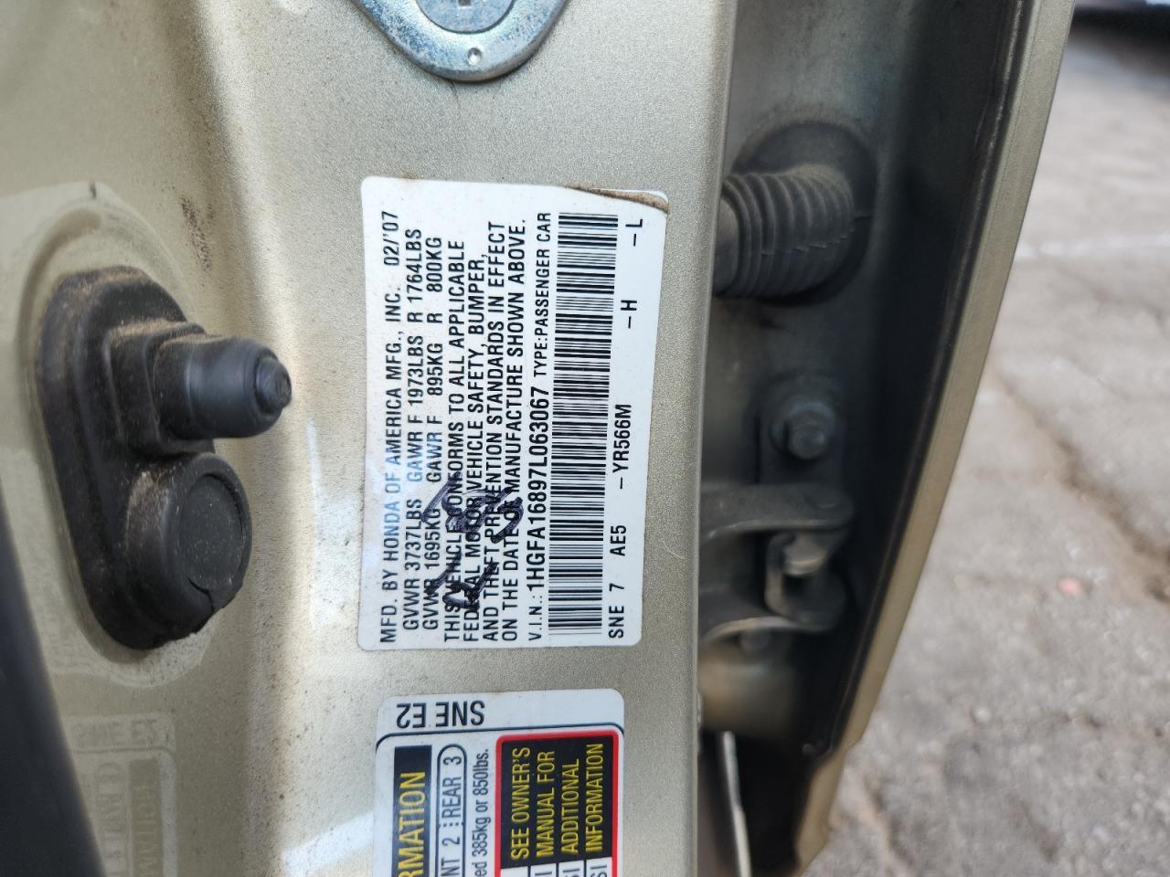 2007 HONDA CIVIC