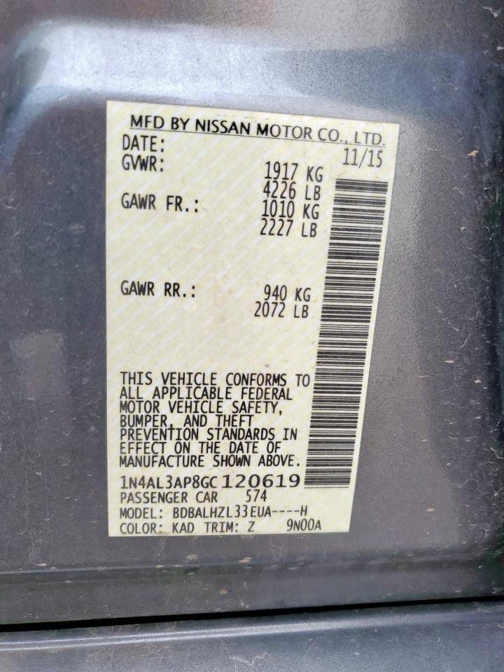 2016 NISSAN ALTIMA