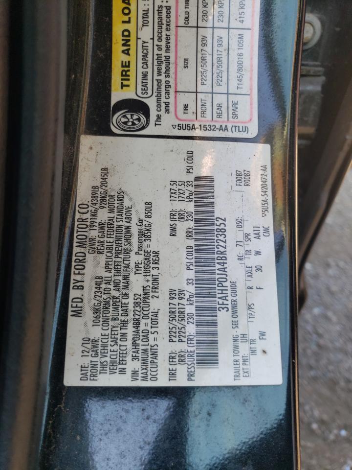 2011 FORD FUSION