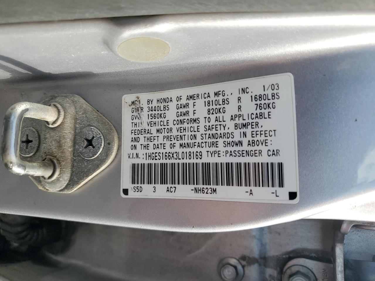 2003 HONDA CIVIC