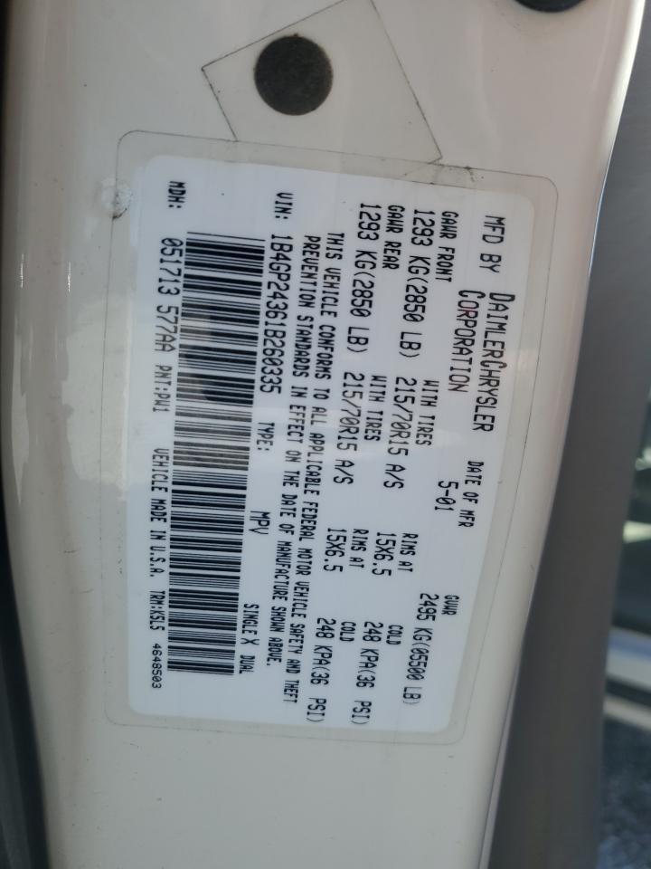 2001 DODGE GRAND CARAVAN