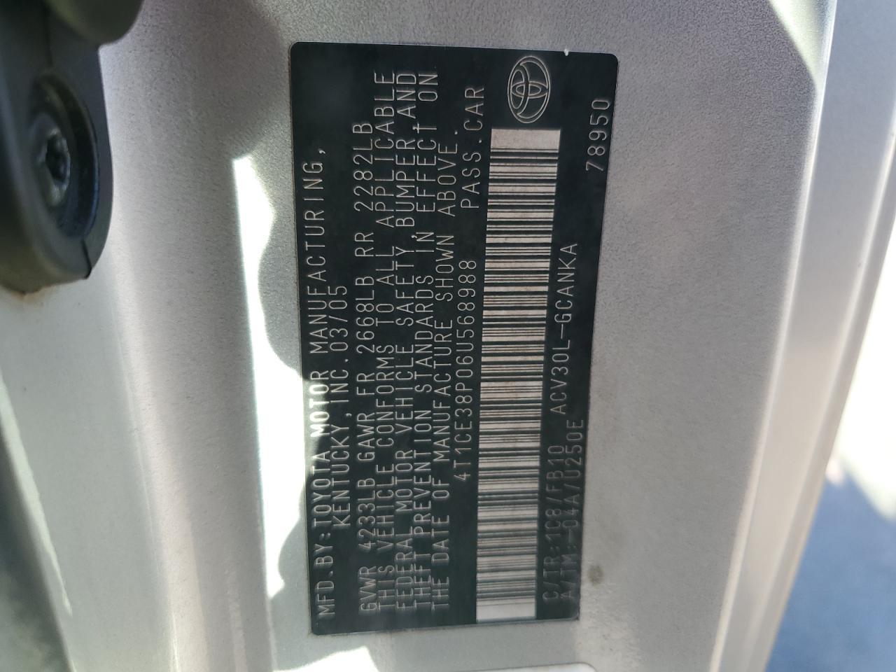 2006 TOYOTA CAMRY