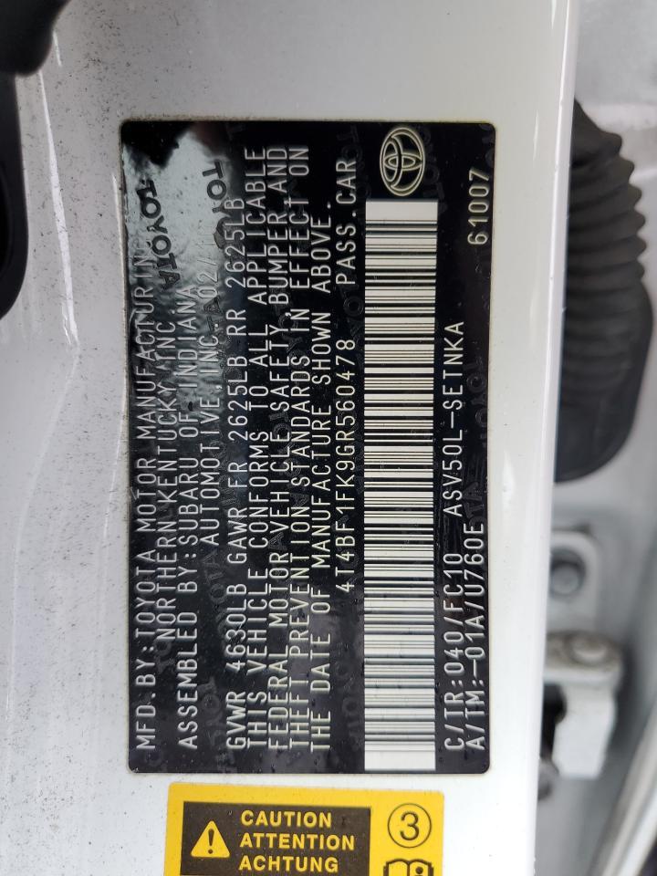 2016 TOYOTA CAMRY