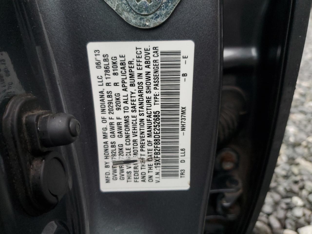2013 HONDA CIVIC