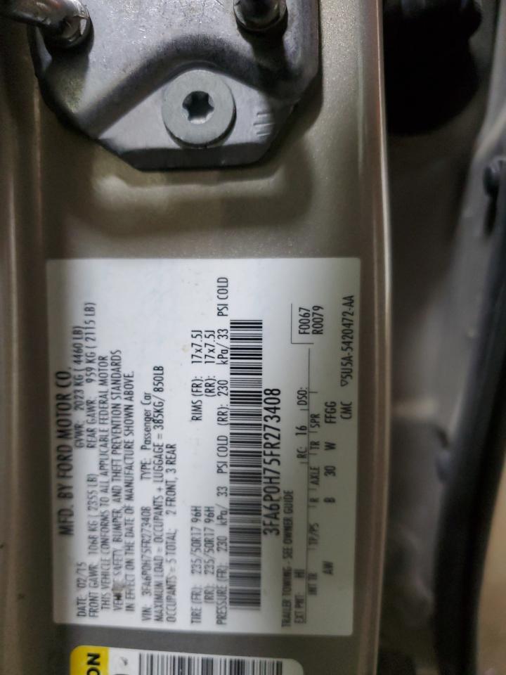 2015 FORD FUSION