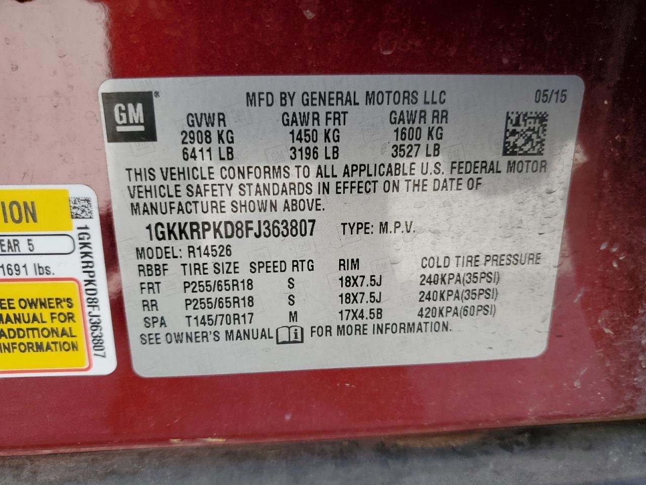 2015 GMC ACADIA