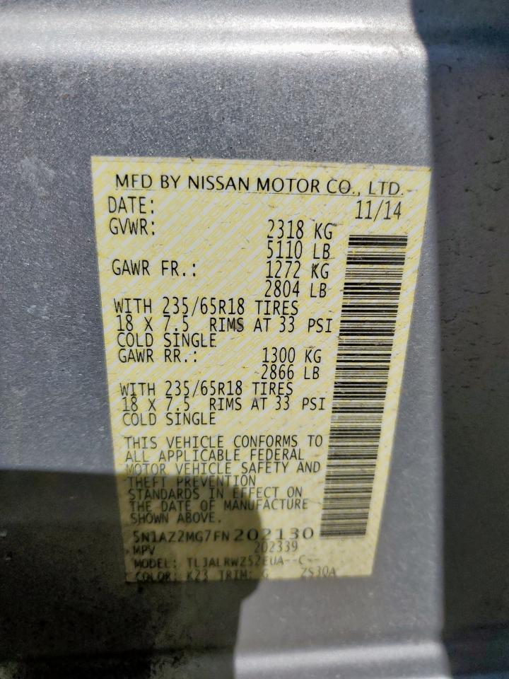 2015 NISSAN MURANO