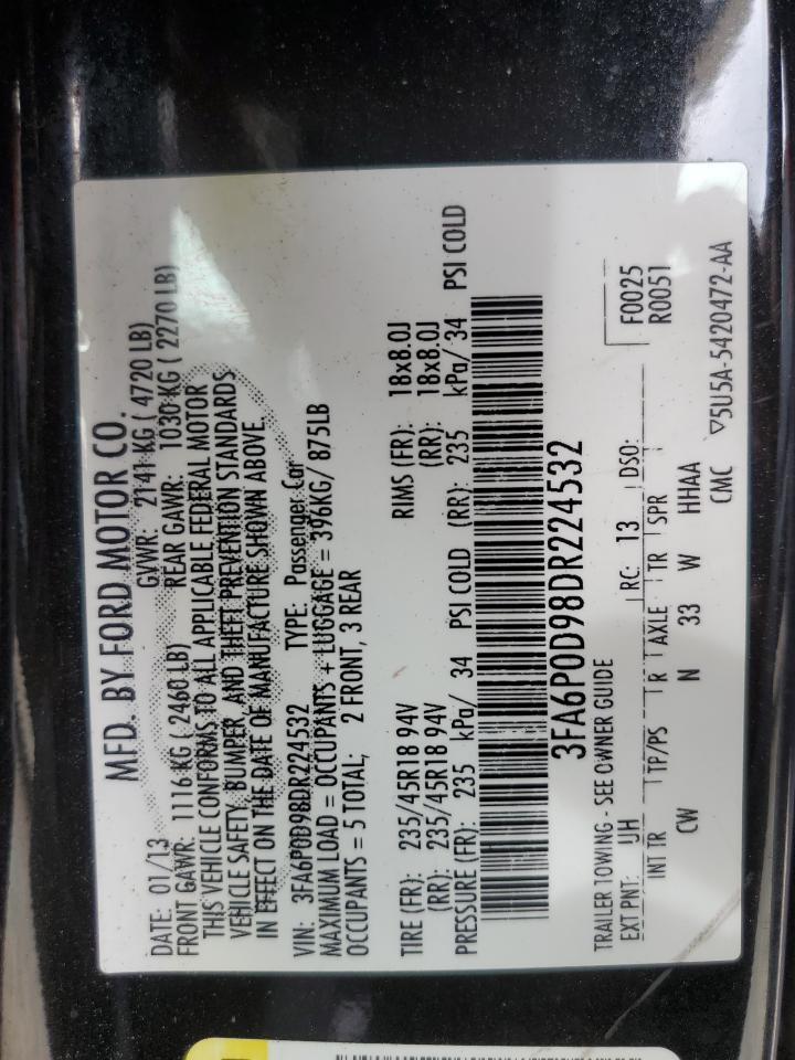 2013 FORD FUSION