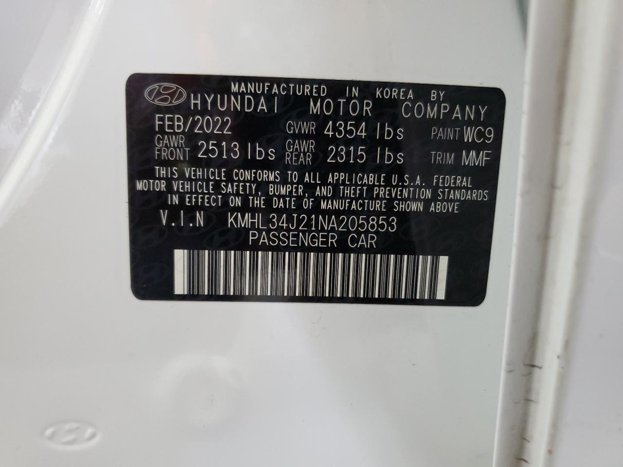 2022 HYUNDAI SONATA