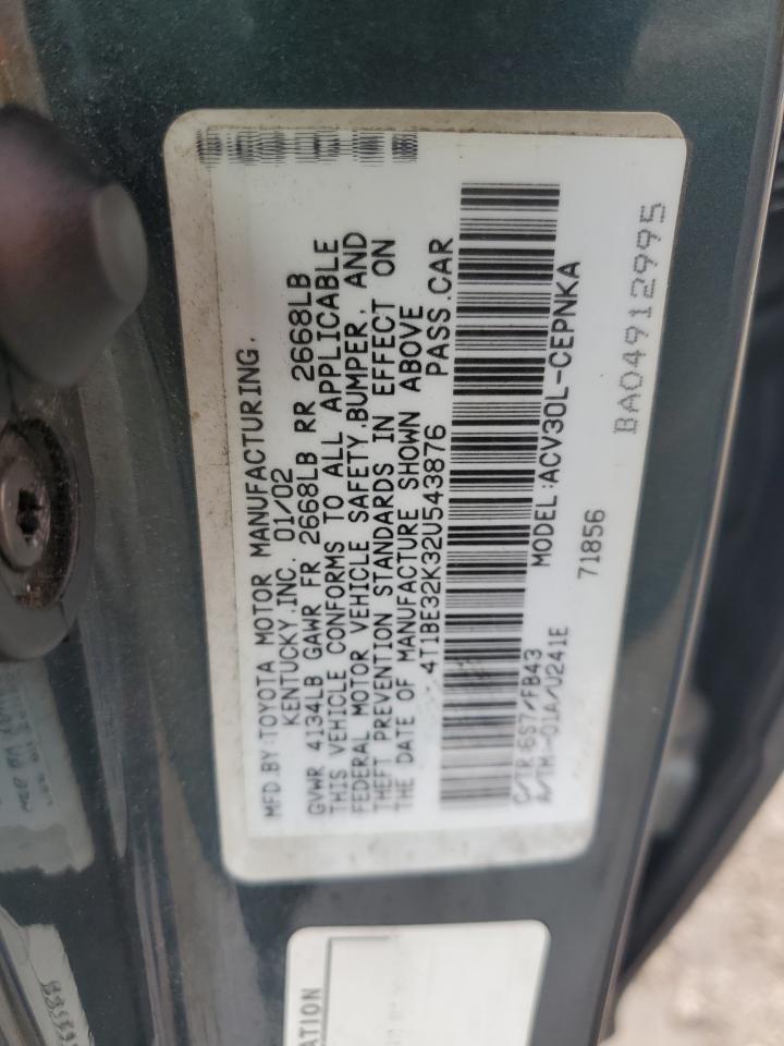 2002 TOYOTA CAMRY