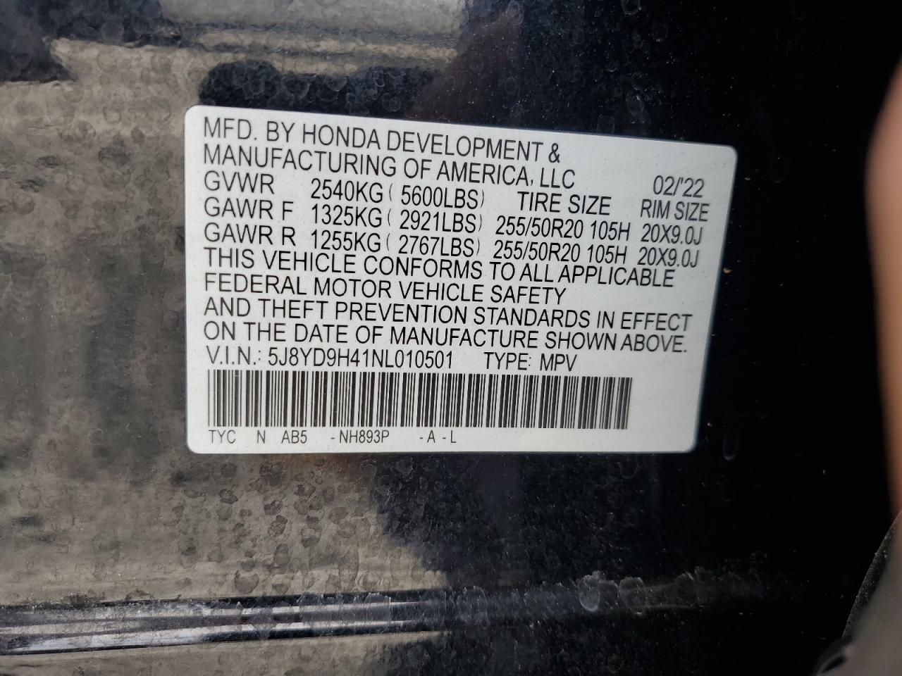2022 ACURA MDX
