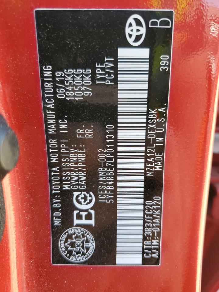 2020 TOYOTA COROLLA