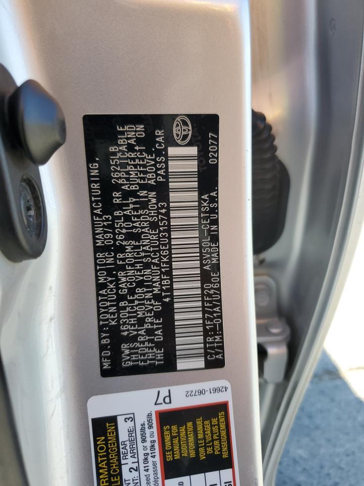 2014 TOYOTA CAMRY