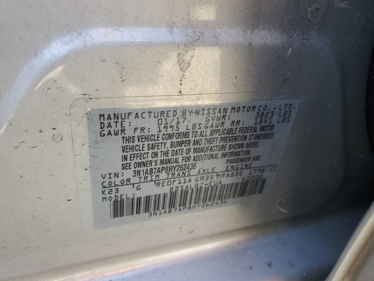 2017 NISSAN SENTRA