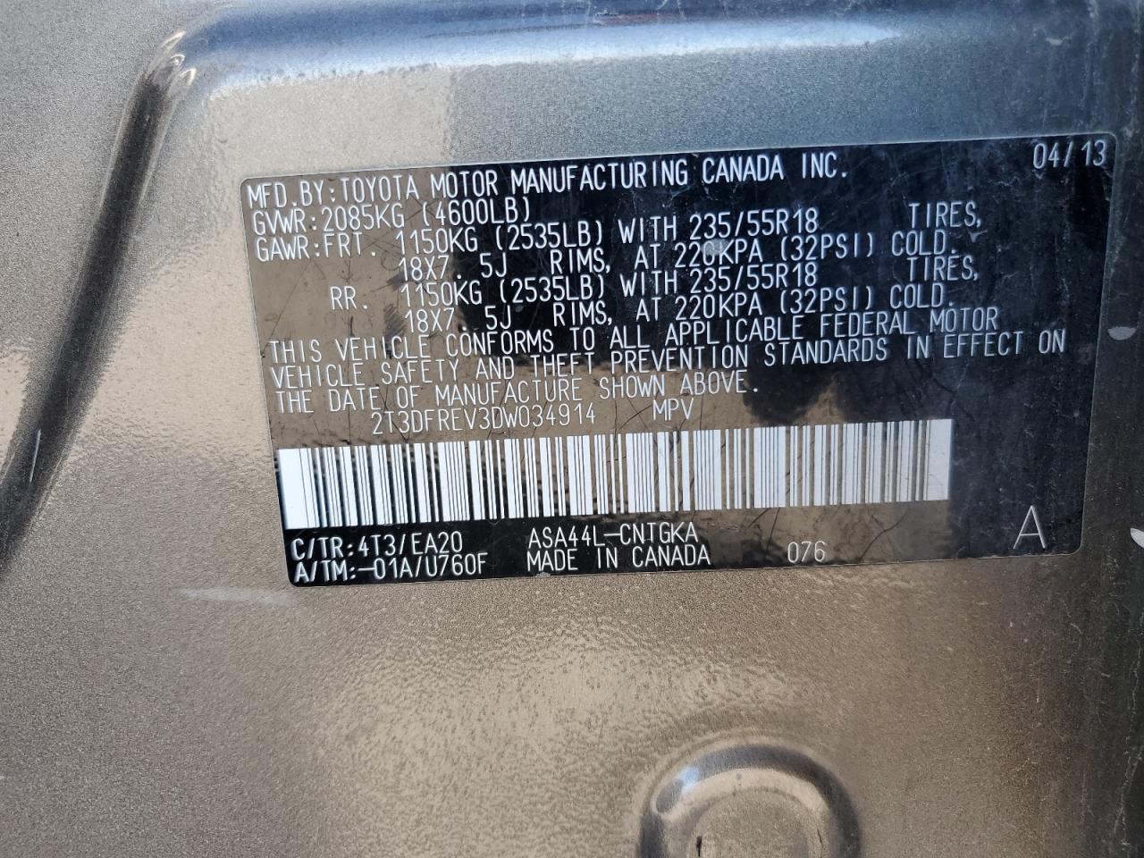 2013 TOYOTA RAV4