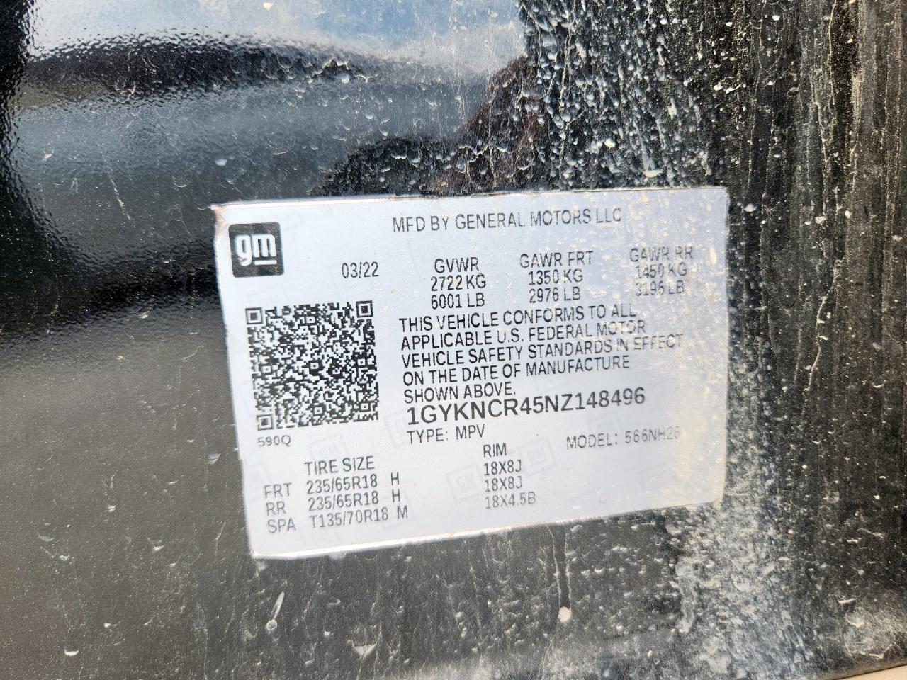 2022 CADILLAC XT5