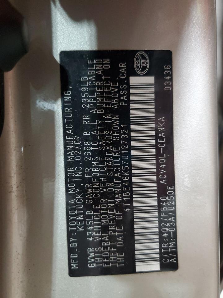2007 TOYOTA CAMRY