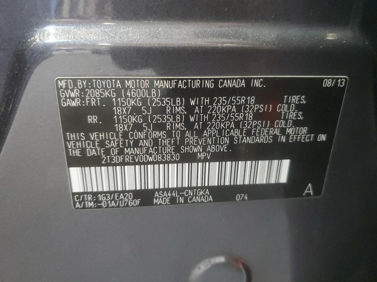 2013 TOYOTA RAV4