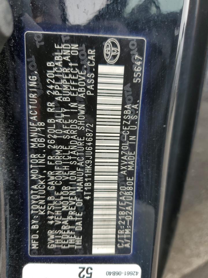 2018 TOYOTA CAMRY